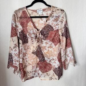 Mix pattern floral and paisley